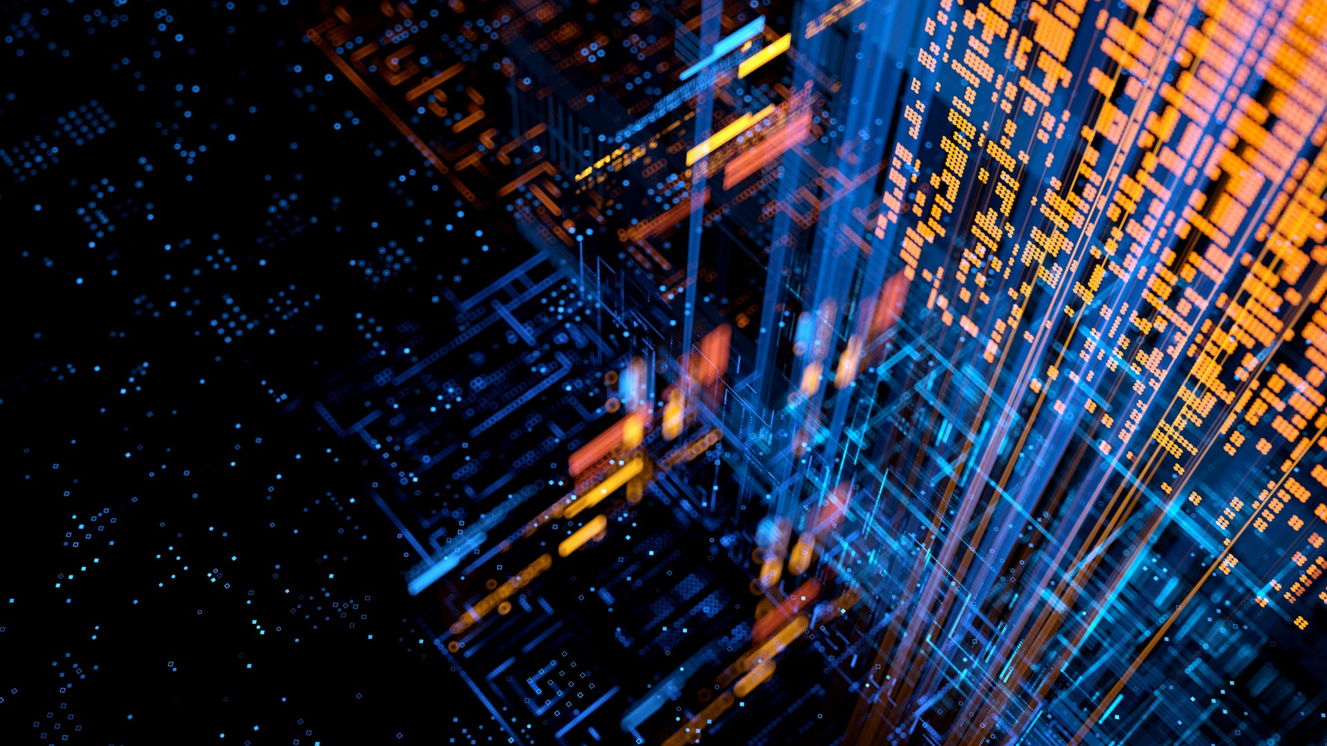 Big data concept. digital lines. Physical Infrastructure of the Internet. innovations and internet concepts